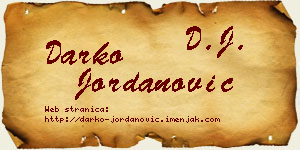 Darko Jordanović vizit kartica